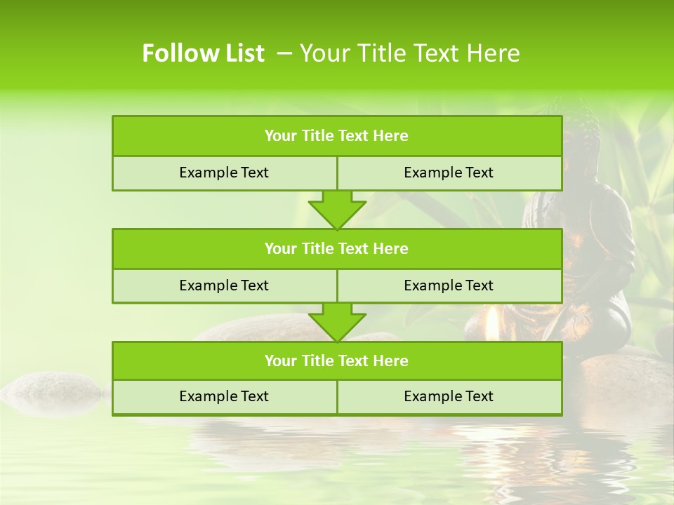 Statue Praying Thailand PowerPoint Template