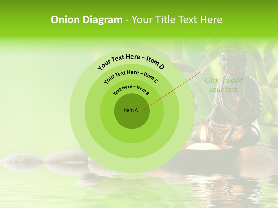 Statue Praying Thailand PowerPoint Template