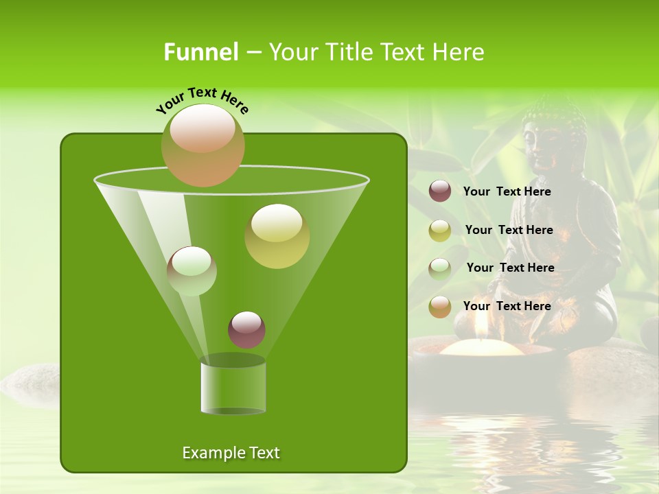 Statue Praying Thailand PowerPoint Template