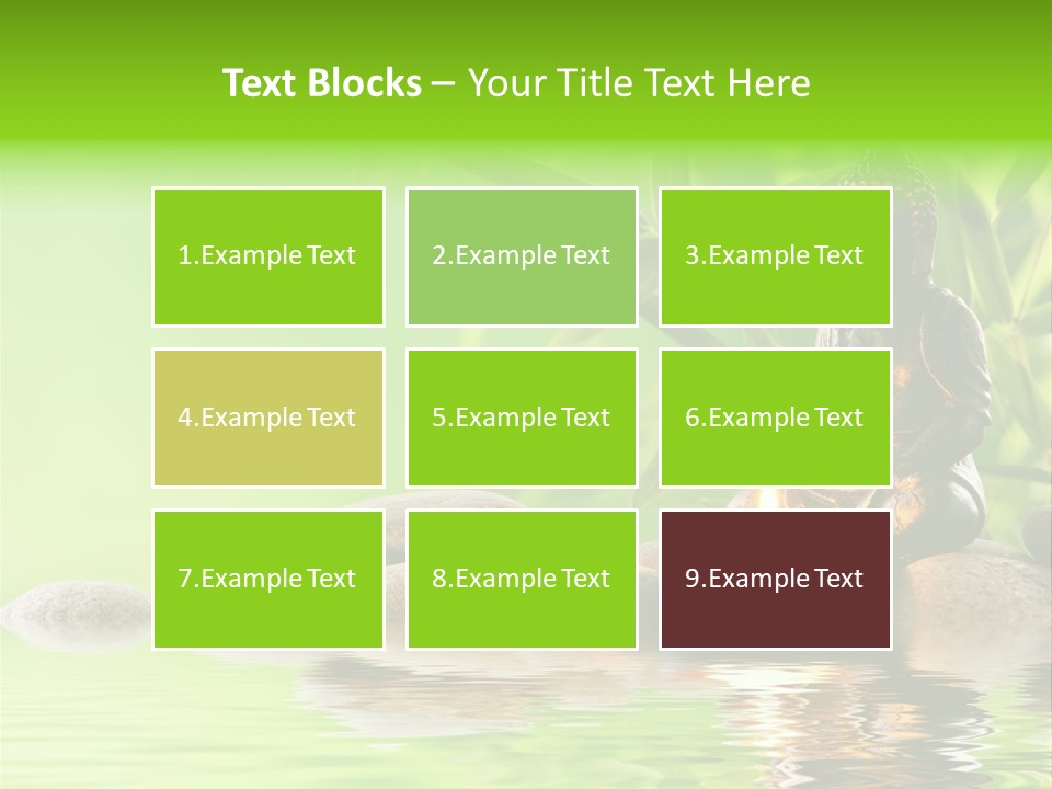 Statue Praying Thailand PowerPoint Template