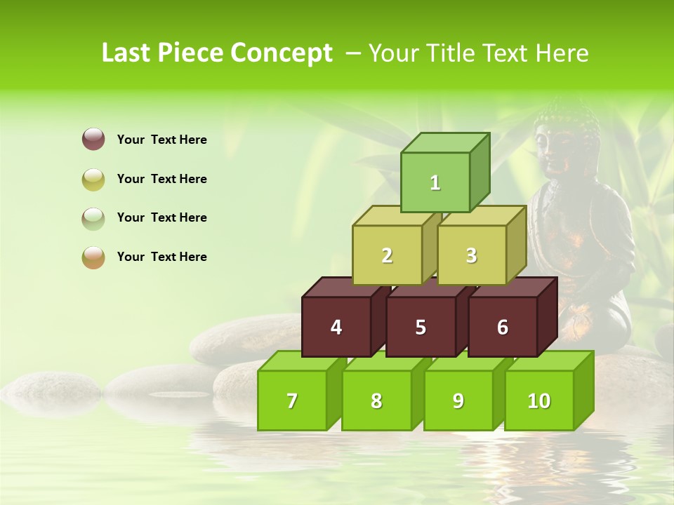 Statue Praying Thailand PowerPoint Template