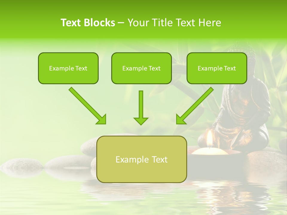 Statue Praying Thailand PowerPoint Template
