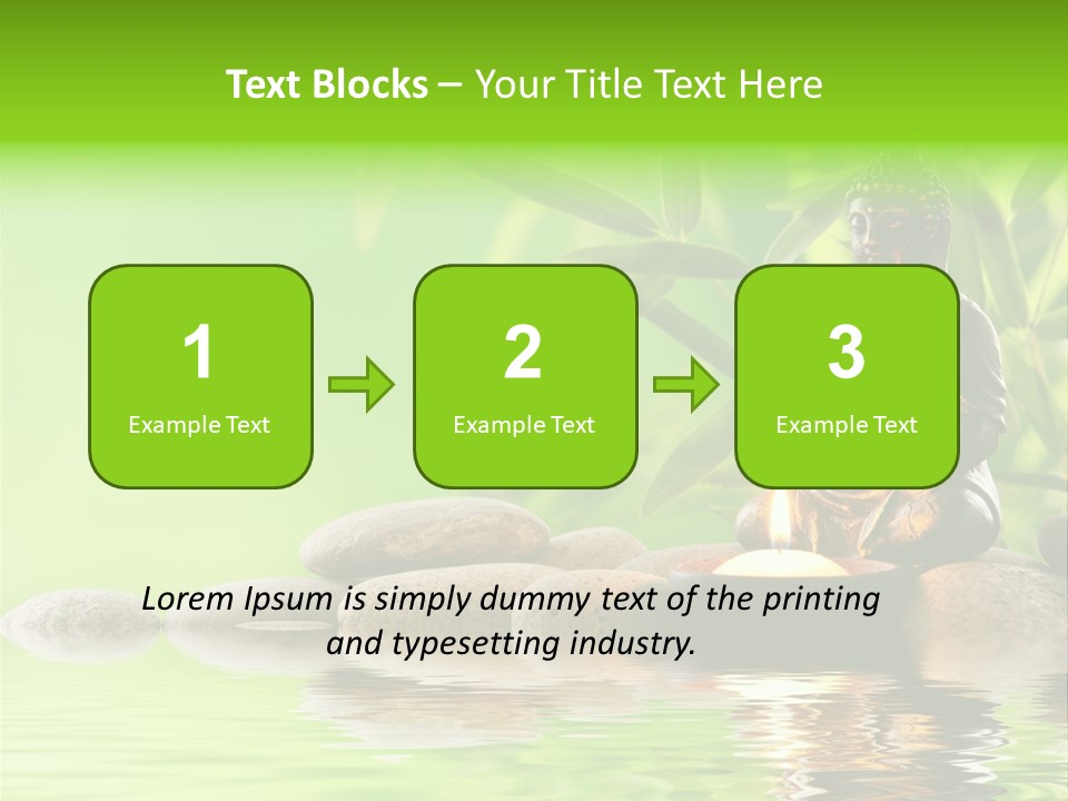 Statue Praying Thailand PowerPoint Template