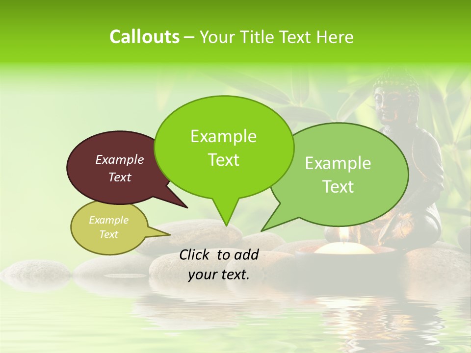 Statue Praying Thailand PowerPoint Template