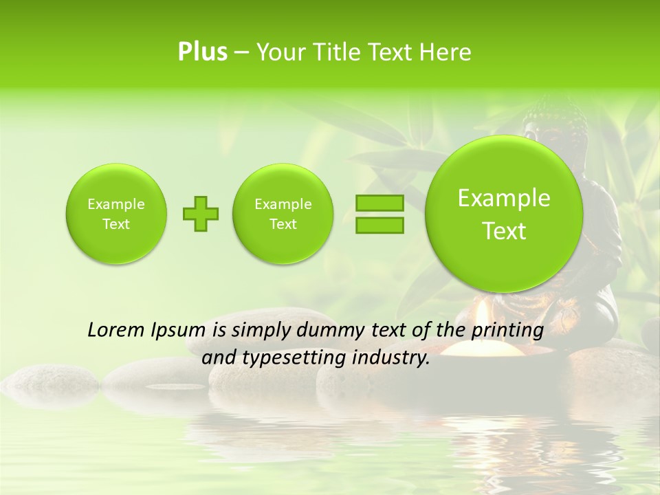 Statue Praying Thailand PowerPoint Template