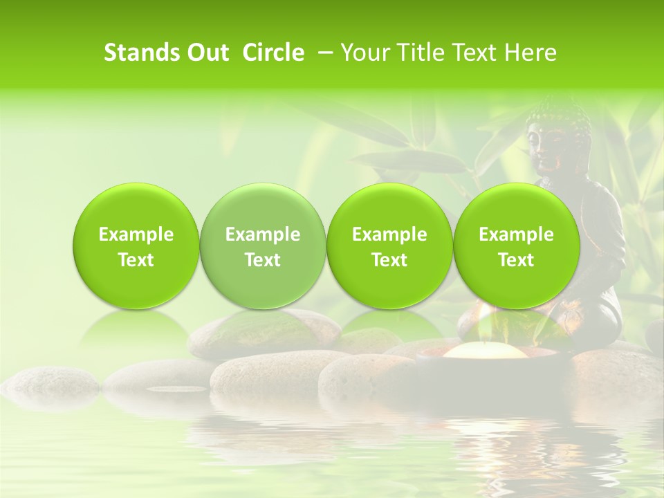 Statue Praying Thailand PowerPoint Template