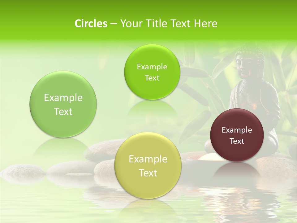 Statue Praying Thailand PowerPoint Template