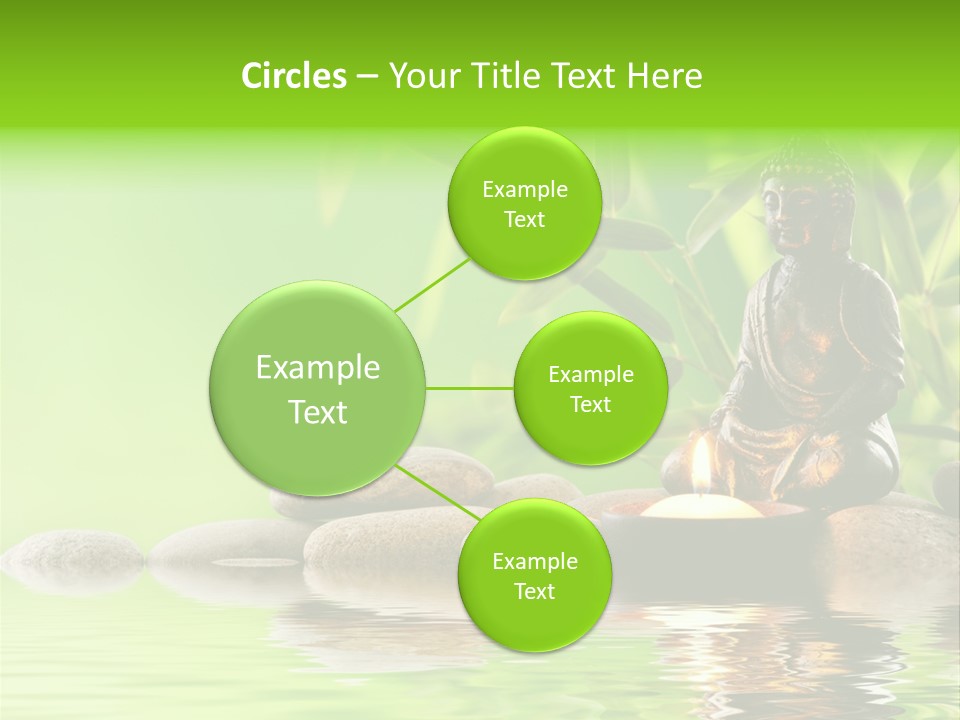 Statue Praying Thailand PowerPoint Template