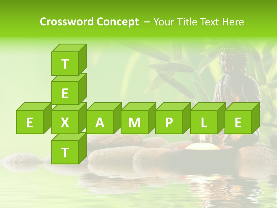 Statue Praying Thailand PowerPoint Template