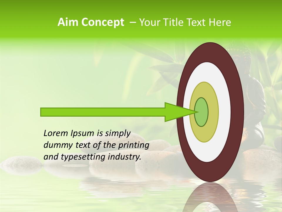 Statue Praying Thailand PowerPoint Template