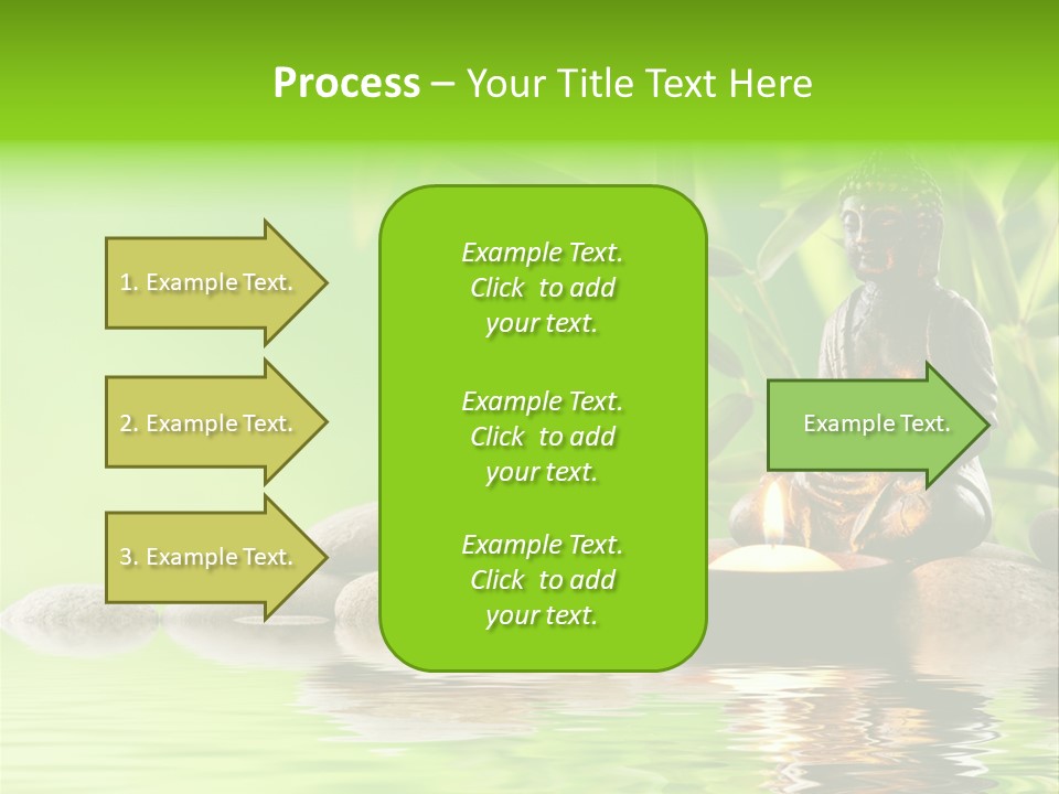 Statue Praying Thailand PowerPoint Template
