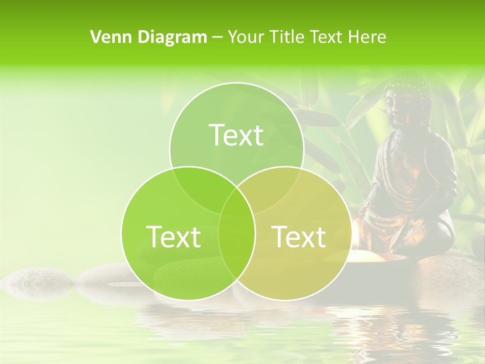 Statue Praying Thailand PowerPoint Template