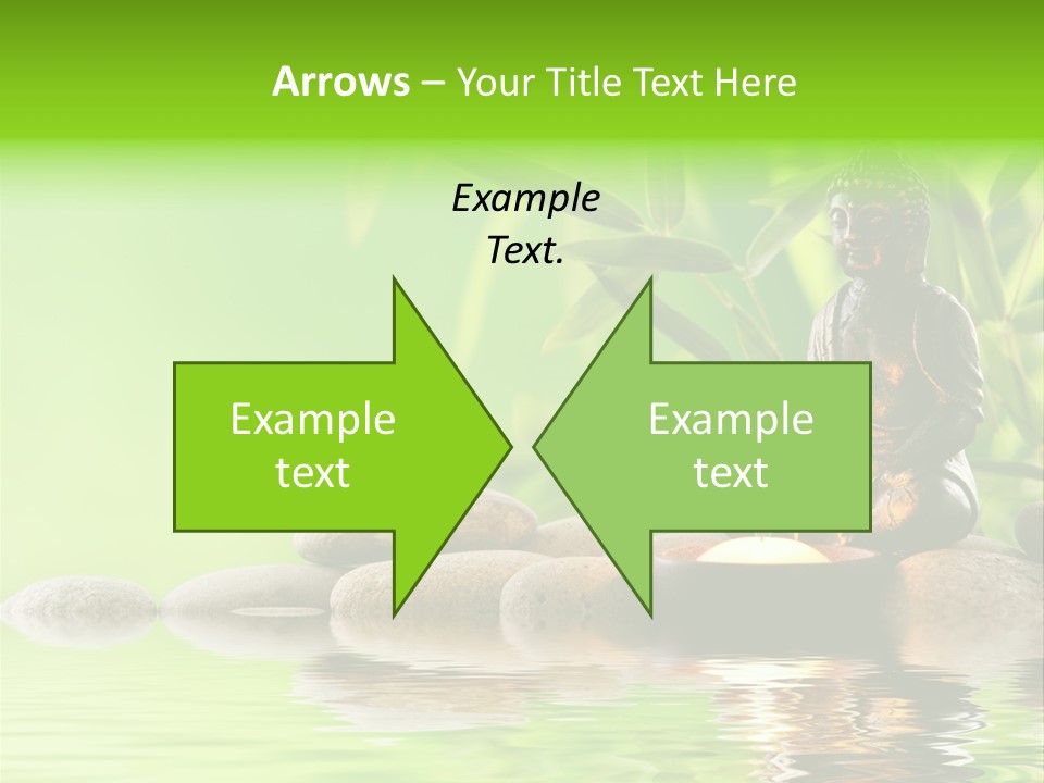 Statue Praying Thailand PowerPoint Template