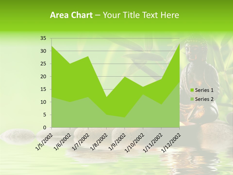 Statue Praying Thailand PowerPoint Template
