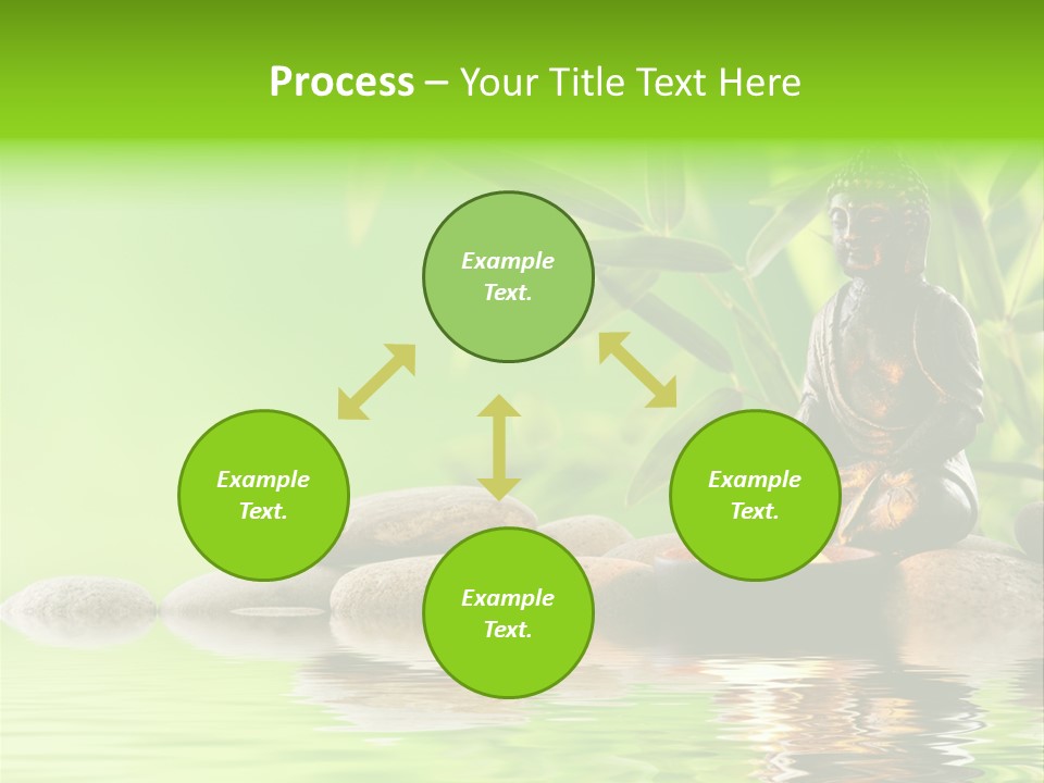 Statue Praying Thailand PowerPoint Template