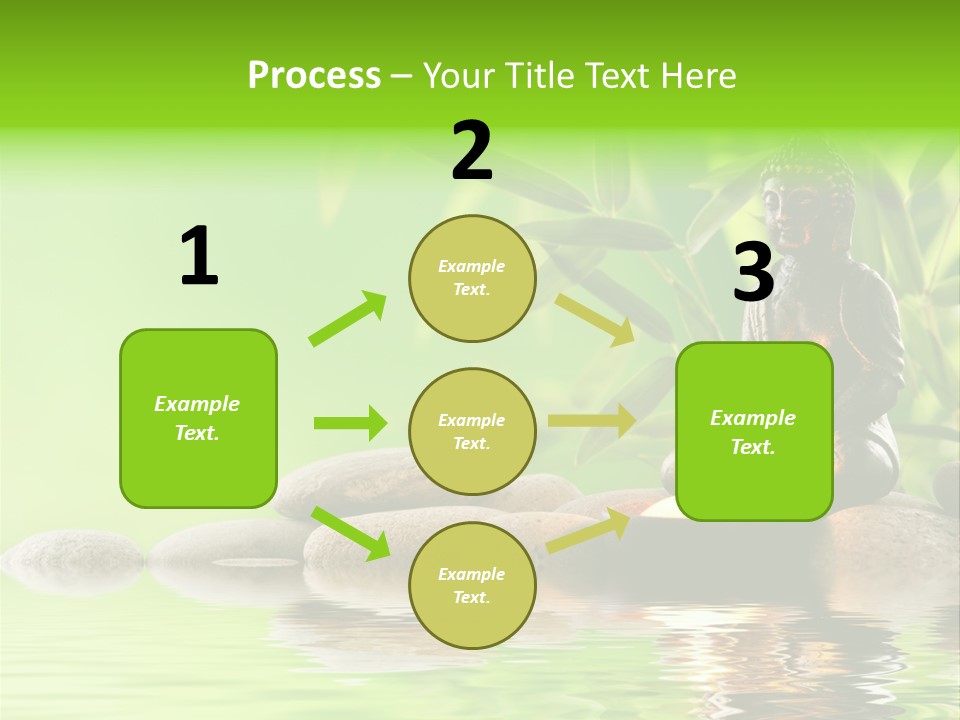 Statue Praying Thailand PowerPoint Template