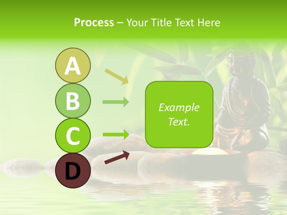 Statue Praying Thailand PowerPoint Template