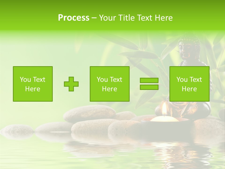 Statue Praying Thailand PowerPoint Template