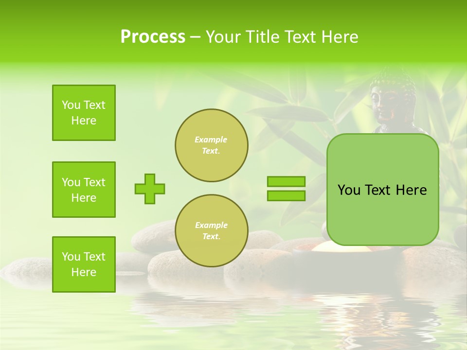 Statue Praying Thailand PowerPoint Template