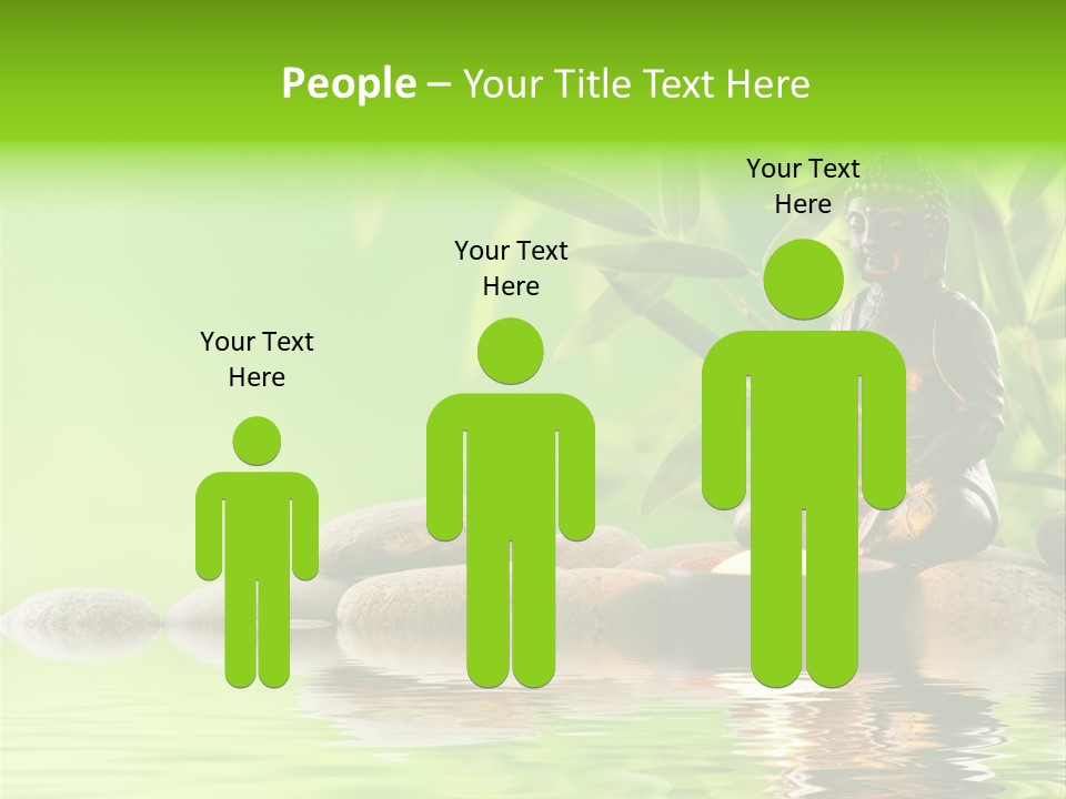 Statue Praying Thailand PowerPoint Template