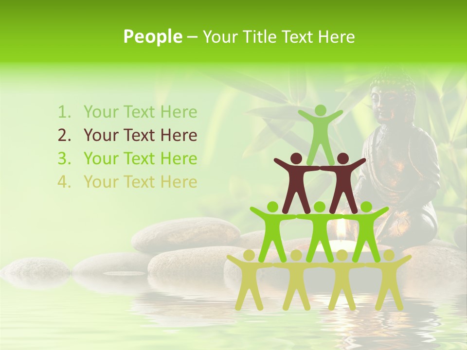 Statue Praying Thailand PowerPoint Template