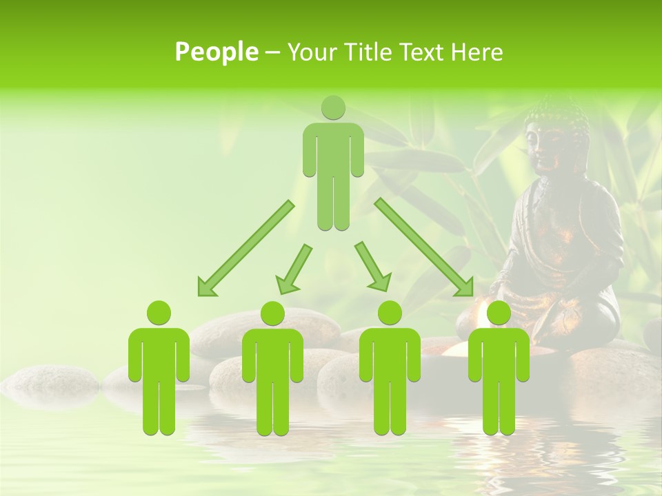 Statue Praying Thailand PowerPoint Template