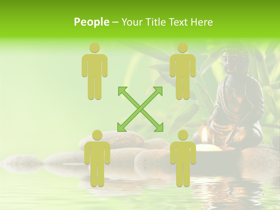 Statue Praying Thailand PowerPoint Template