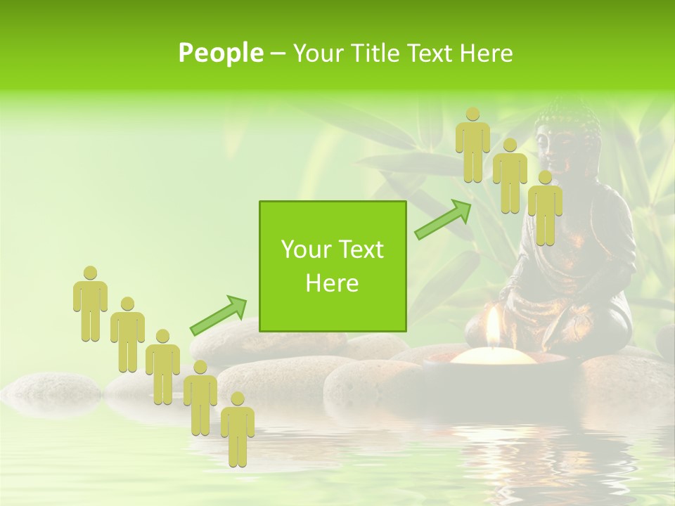 Statue Praying Thailand PowerPoint Template