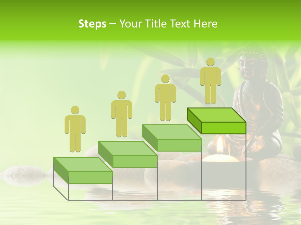 Statue Praying Thailand PowerPoint Template