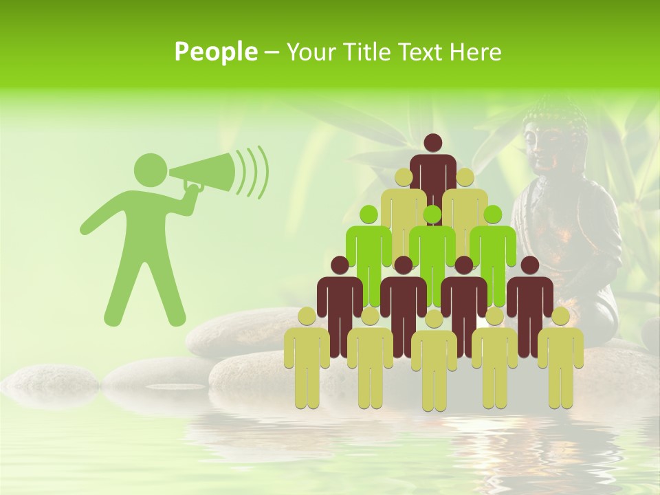 Statue Praying Thailand PowerPoint Template