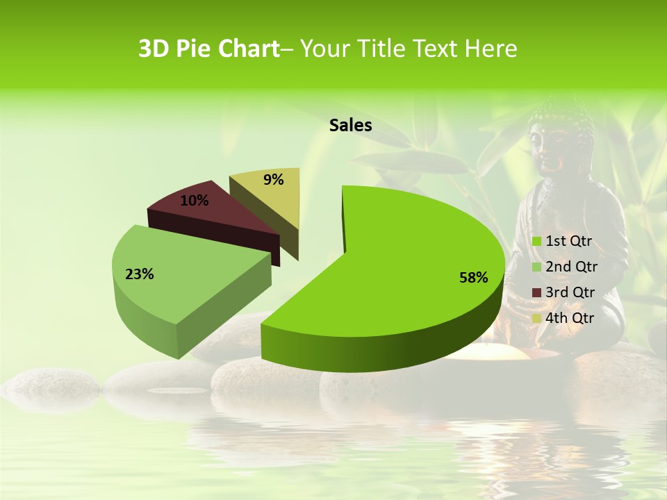 Statue Praying Thailand PowerPoint Template