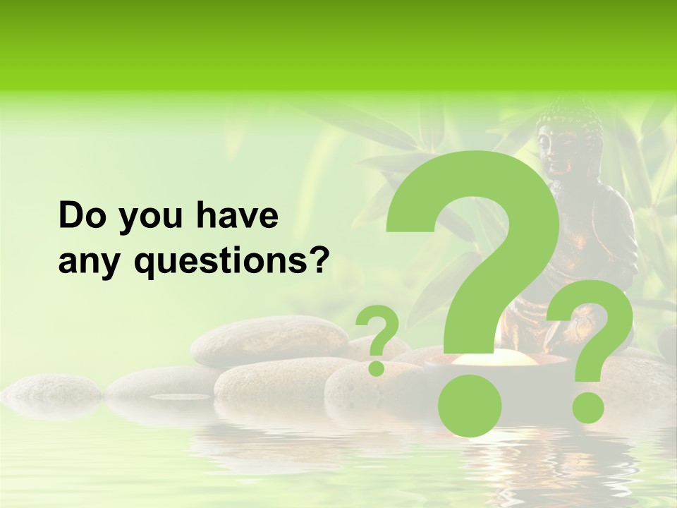 Statue Praying Thailand PowerPoint Template