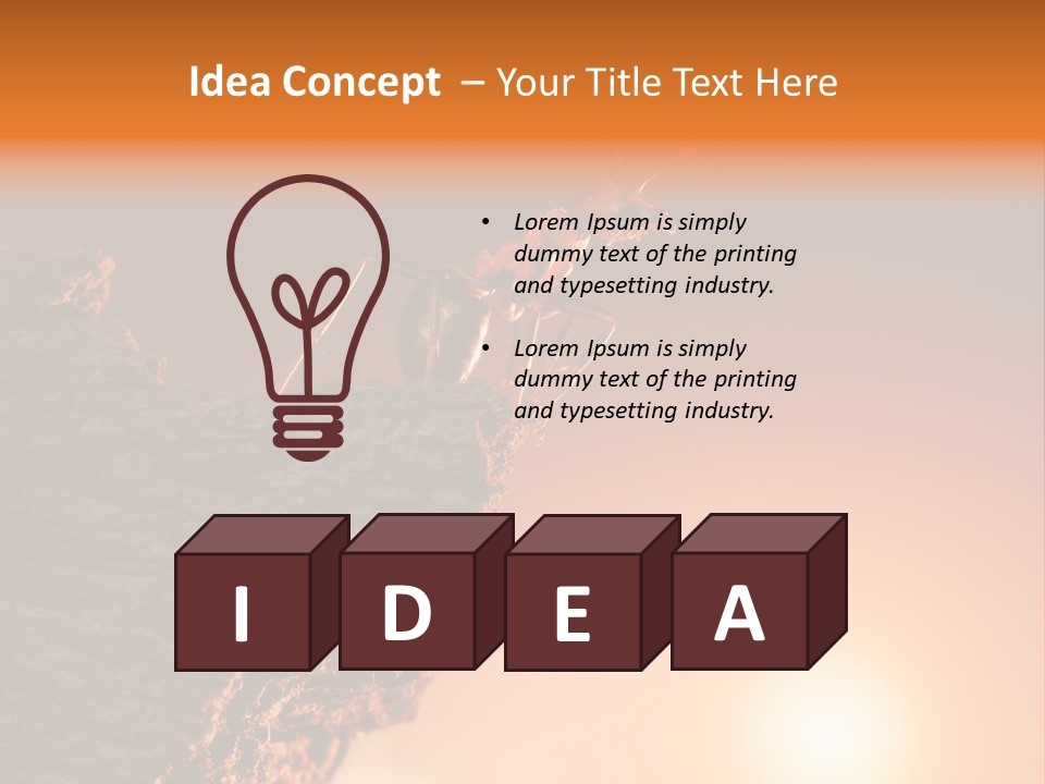 Idea Animal Mountain PowerPoint Template