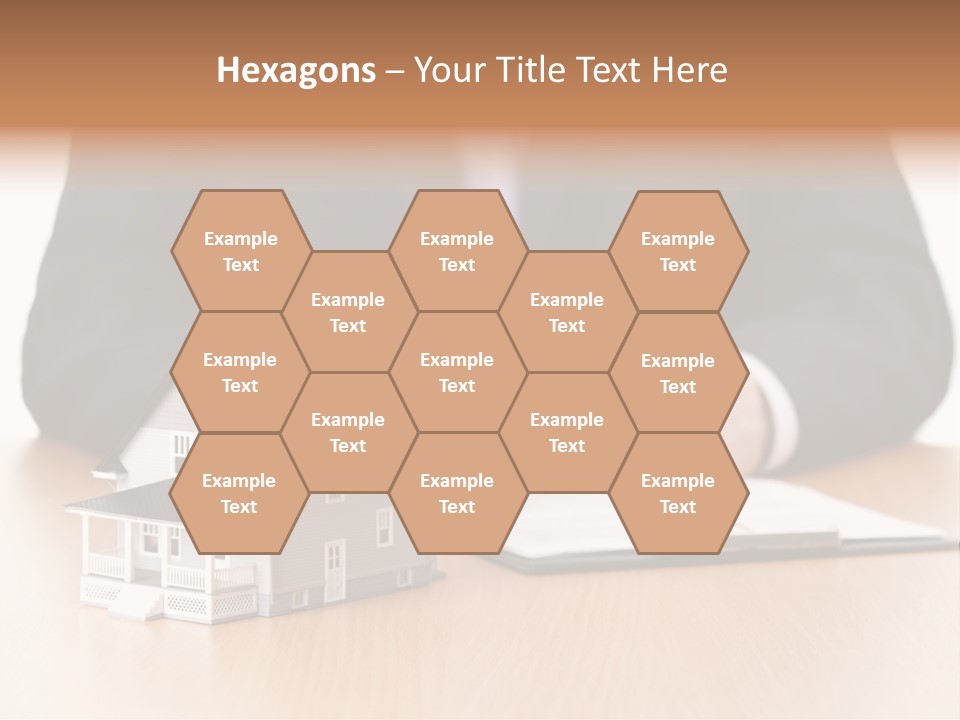 Wooden Credit Business Man PowerPoint Template