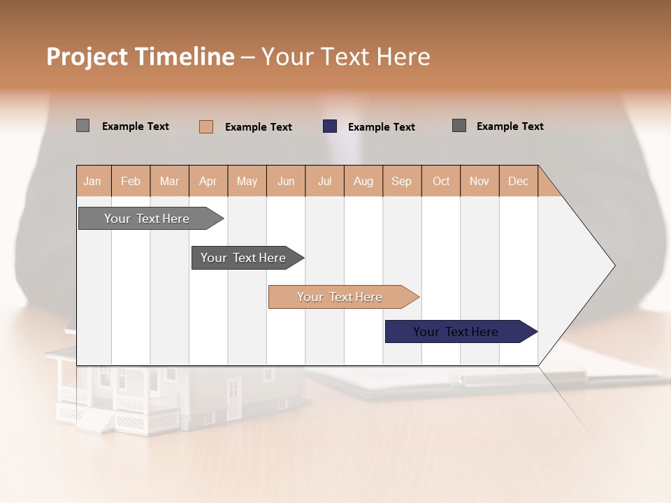 Wooden Credit Business Man PowerPoint Template
