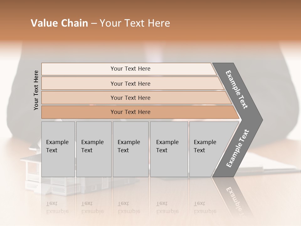 Wooden Credit Business Man PowerPoint Template