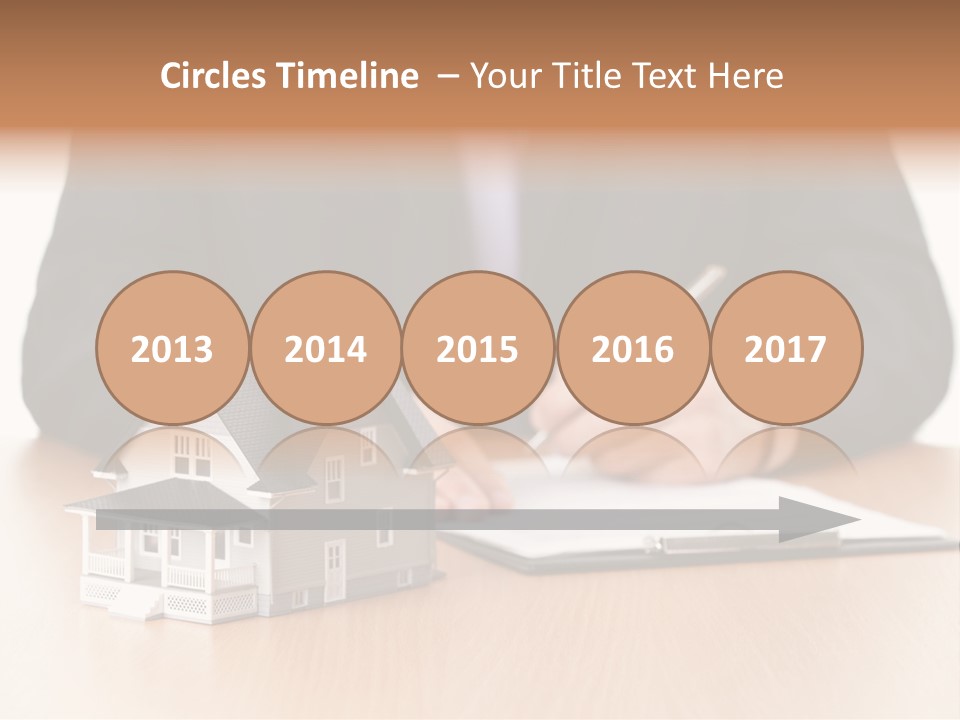 Wooden Credit Business Man PowerPoint Template