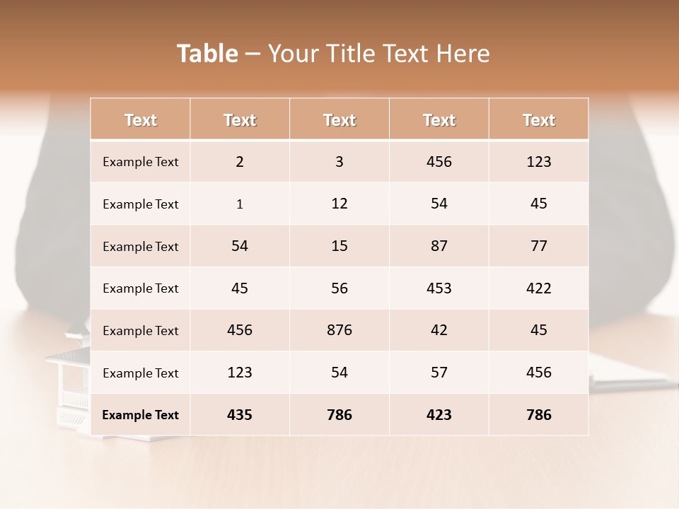 Wooden Credit Business Man PowerPoint Template
