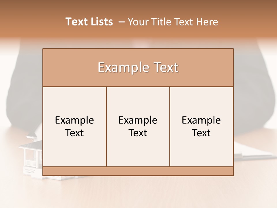 Wooden Credit Business Man PowerPoint Template