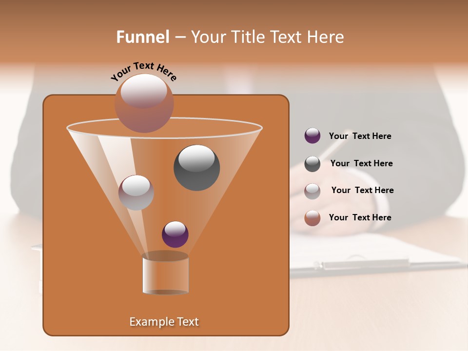 Wooden Credit Business Man PowerPoint Template