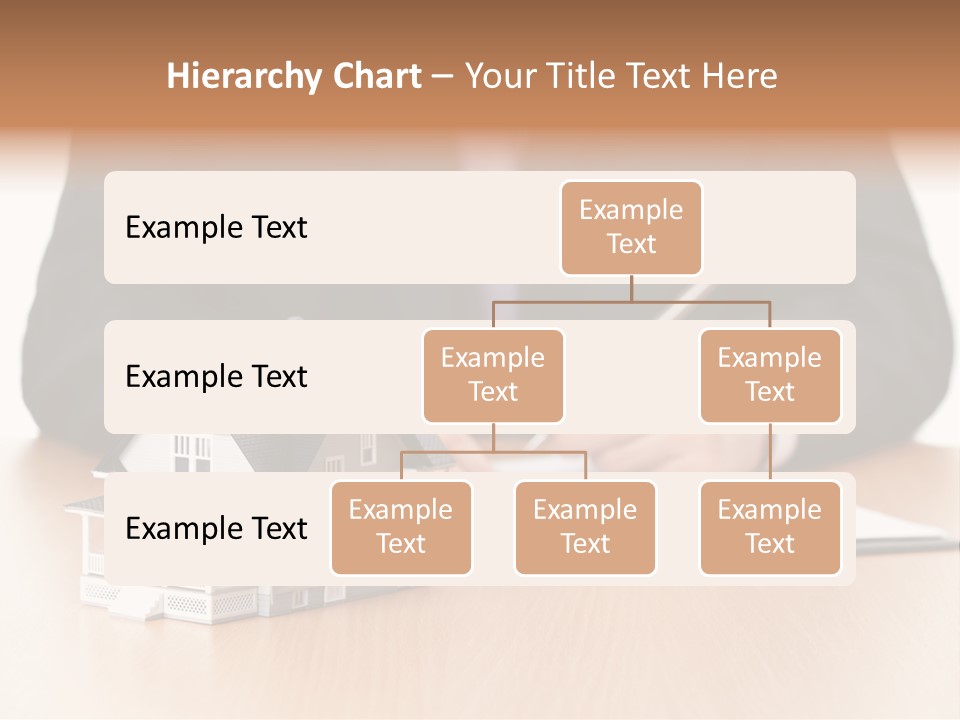 Wooden Credit Business Man PowerPoint Template