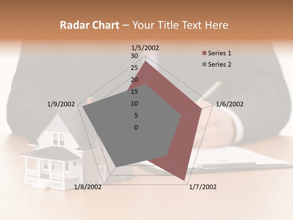 Wooden Credit Business Man PowerPoint Template