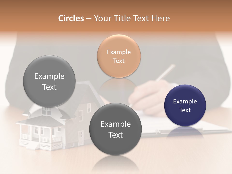 Wooden Credit Business Man PowerPoint Template