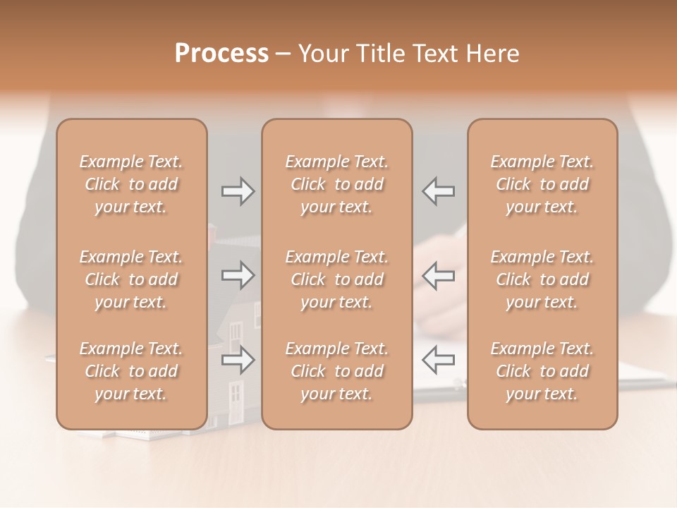 Wooden Credit Business Man PowerPoint Template