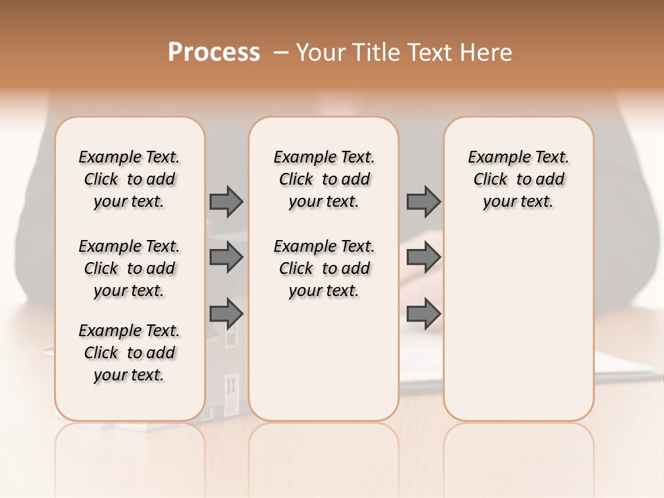 Wooden Credit Business Man PowerPoint Template