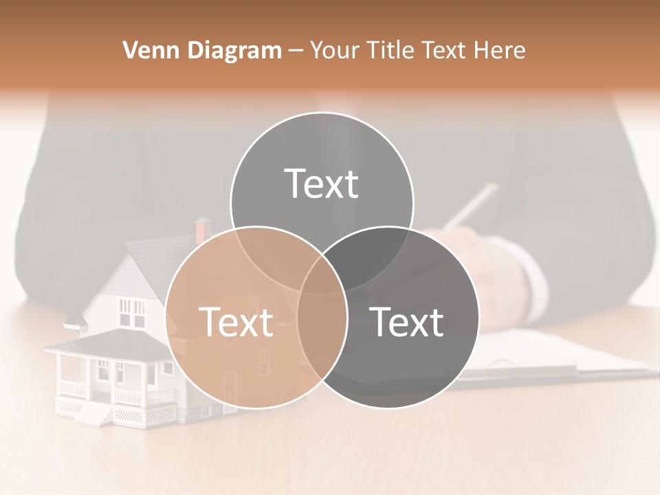 Wooden Credit Business Man PowerPoint Template