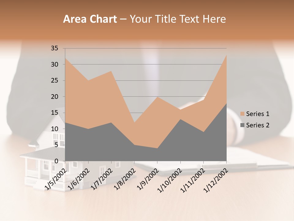 Wooden Credit Business Man PowerPoint Template