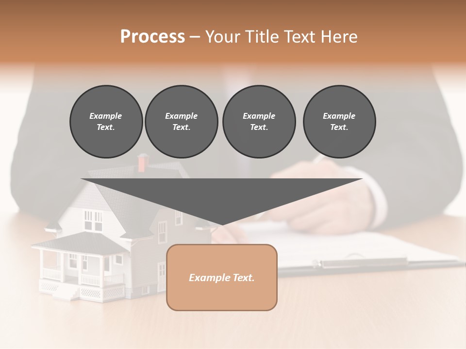 Wooden Credit Business Man PowerPoint Template
