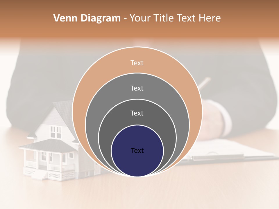 Wooden Credit Business Man PowerPoint Template