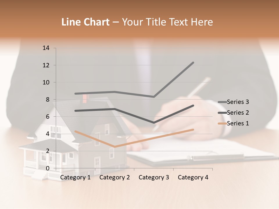 Wooden Credit Business Man PowerPoint Template
